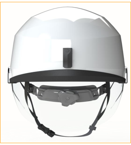 Hard Hat with arc class 1 integral visor. Meets IEC 62819